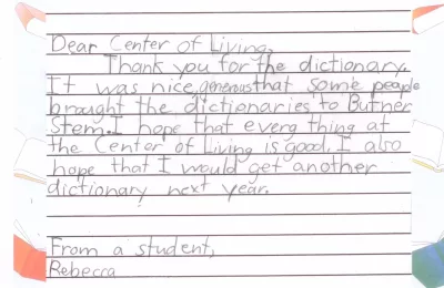 Rebecca, Butner-Stem Elementary, The Center for Living, Butner, NC