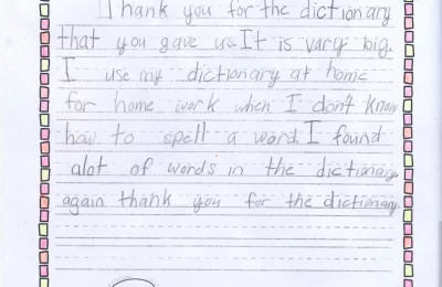 Emma, Deerfield Elementary School, Rotary Club of Mountainside, NJ