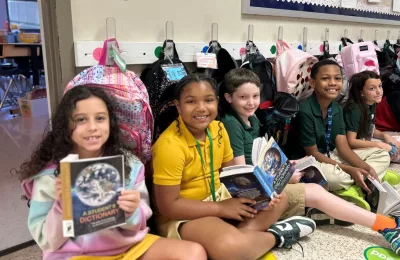 The Bayou Lacombe Republican Women Donates Dictionaries to Chahta-Ima Elementary