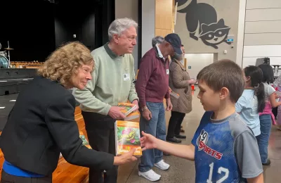 Lake Oswego Rotary Club Brings the Gift of Words to Local Third Graders with Handing Out Dictionaries