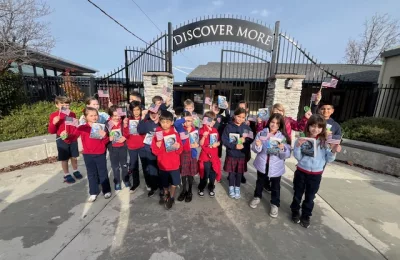 A Gift of Literacy and Patriotism at St. Joseph Catholic School